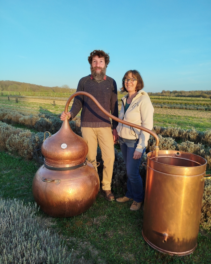 Nicolas et Delphine Blin à l'Herberie de la Saulx